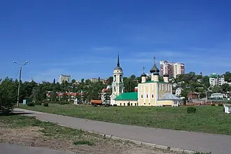 Памятник царю Петру I и первому епископу Воронежскому Митрофану