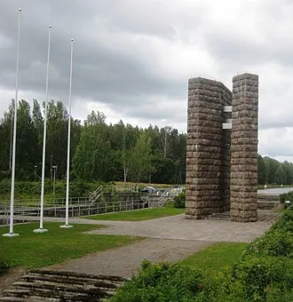 Памятный знак в честь реконструкции в 1968 году Сайменского канала