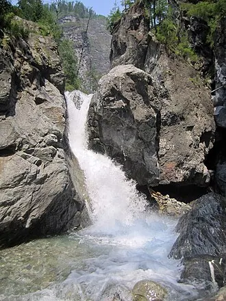 Водопады на реке Кынгарга