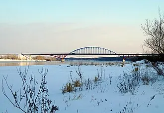Мост через Енисей на транспортном обходе Красноярска