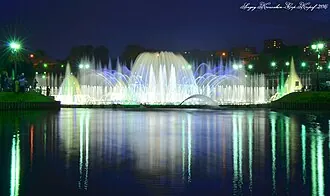 Светомузыкальный фонтан в Царицыне