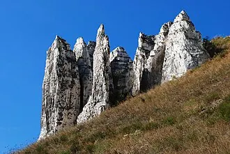 Скалообразное обнажение верхнего мела — фото 4