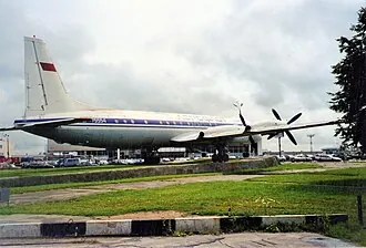 Памятник самолёту Ил-18 (Шереметьево) — фото 3