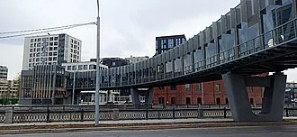 Пешеходный мост через Яузу в составе ТПУ «Электрозаводская»